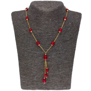 22KT Rubies Handcraft Gold Chain