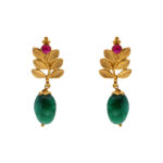 22KT Gold Leaf Design Trendy Earrings