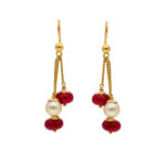 22KT Hangings Style Contemporary Gold Earrings