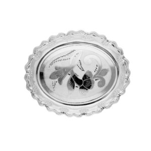 Flower Silver Pooja Thali