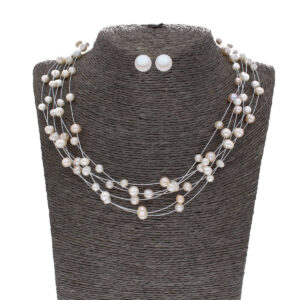 Antara 5 Lines Potato Pearl Set