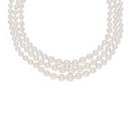 Naomi 3 Lines Round Pearl Set