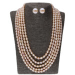 Advaita 5 Lines oval Pearl Set