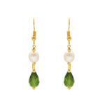 Green Stone Pearl Necklace