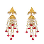 22KT Stud Style Handcrafted Gold Earrings