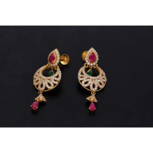 22KT Chandbalis Style Gold Earrings