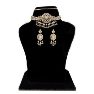 Vansha 3 Lines Round Pearl Choker