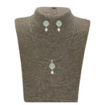 Warda Pendant Set with Chain