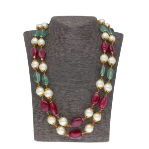 22KT Classic Stone Heavy Designer Chain