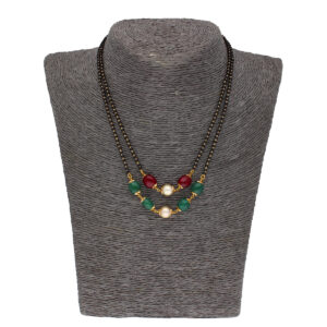 22KT MangalSutra with Gemstones