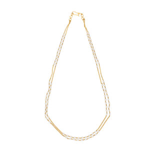 22KT Gold Pearls Chain