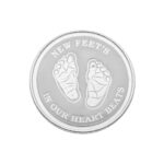 New Born Baby Feets Silver Coin