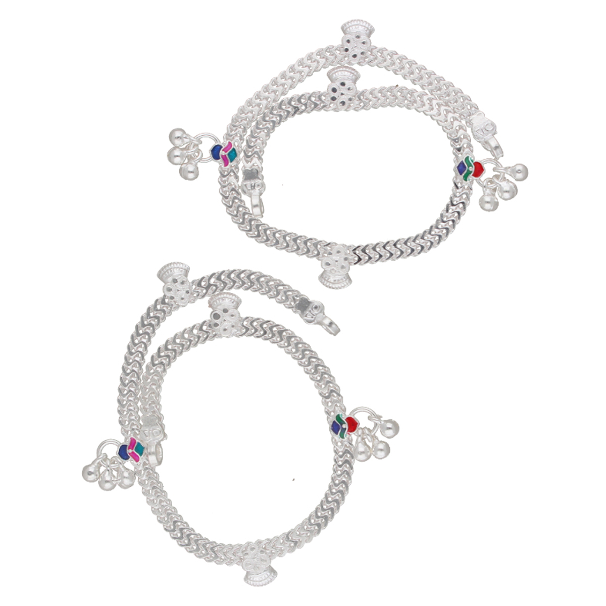 Gram Silver Designer Chandi Ki Payal Dharna 33 Grams Silver Payal - Main Image