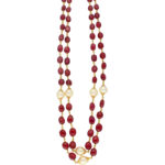 Helen Ruby With Pearl Gold Chain