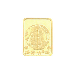 4 Grams 24Kt Radha Krishna Pure Gold Coin