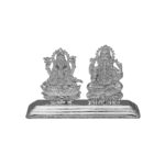 Laxmi Ganesh Silver Idol