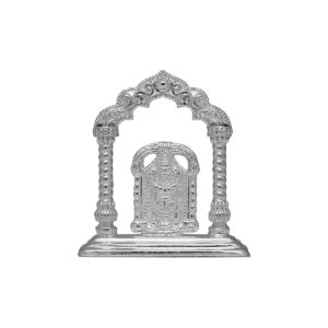 Lord Balaji Silver idol in Mandapam