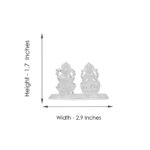 45 Grams Lakshmi & Ganesh Silver Idol