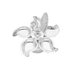 87 Grams Peacock Silver Diya's