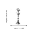 269 Grams Floral Samay Silver Diya's