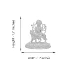 27 Grams Durga Silver Idol