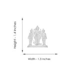 14 Grams Kartikeya Pariwar Silver Idol