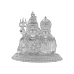 64 Grams Shiv Parvathi Silver Idol