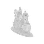 64 Grams Shiv Parvathi Silver Idol