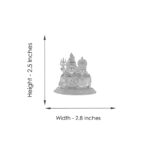 64 Grams Shiv Parvathi Silver Idol