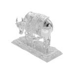 35 Grams Kamdhenu Cow with Calf Silver Idol