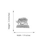 35 Grams Kamdhenu Cow with Calf Silver Idol