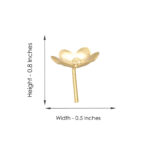 0.906 Grams Golden Pooja Flower