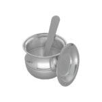 45 Grams Shiny Silver Kalash Loti Spoon with Lid
