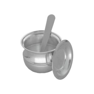 45 Grams Shiny Silver Kalash Loti Spoon with Lid