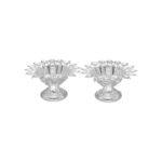 78 Grams Flower Shape Silver Diya