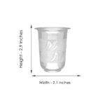 27 Grams Flower Design Glass