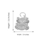 43 Grams 2 Cups peacock Design Chopra with Handle