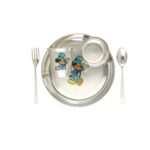 168 Grams Mickey Mouse Design Silver Thali Set