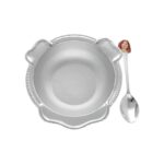 105 Grams Silver Thali With Baby Doll Spoon