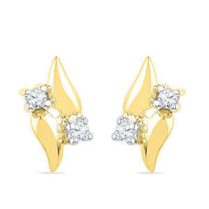 18kt Gold Blossom Diamond Earrings