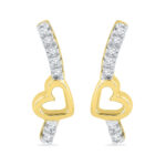 18kt Sweet Heart Diamond Earrings