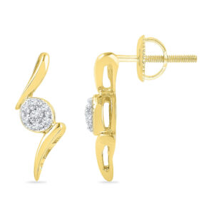 18 Kt Gold Fairy Diamond Earrings