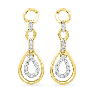 18 Kt Gold Enchanting Diamond Earrings