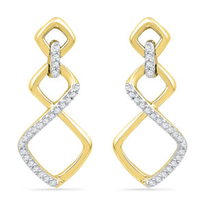 18 KT Gold Classy Diva Diamond Earrings