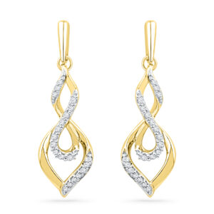 18 KT Gold Misha Diamond Earrings
