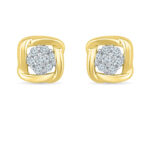 Square Sparkle Diamond Studs