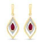 Light Of Love Ruby Diamond Earrings