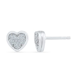 Love Heart Diamond Earring
