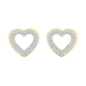 Heart Diamond Earrings