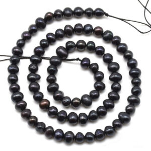 AA Freshwater Potato Pearl String-Black